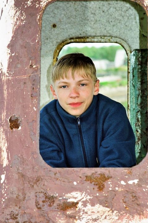 Photography titled "Teenager. №1. Russia" by Boris Davidovich, Original Artwork
