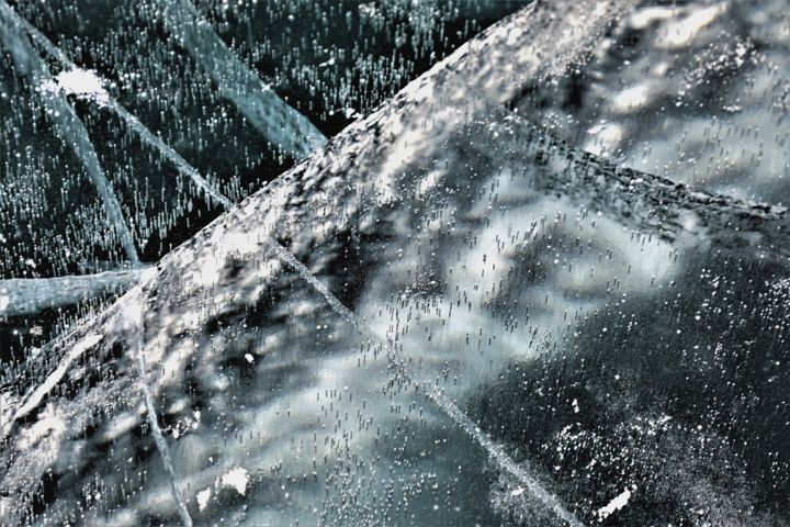 Photography titled ""Life" under ice. N…" by Boris Davidovich, Original Artwork