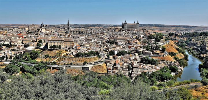 Photography titled "Toledo. The view fr…" by Boris Davidovich, Original Artwork