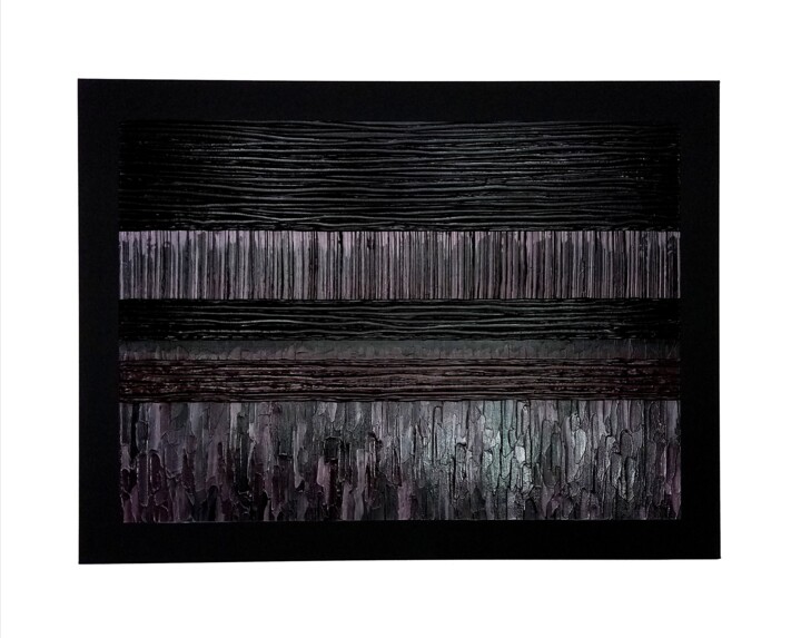 绘画 标题为“Purple Poison” 由Bnsy, 原创艺术品, 丙烯 安装在木质担架架上