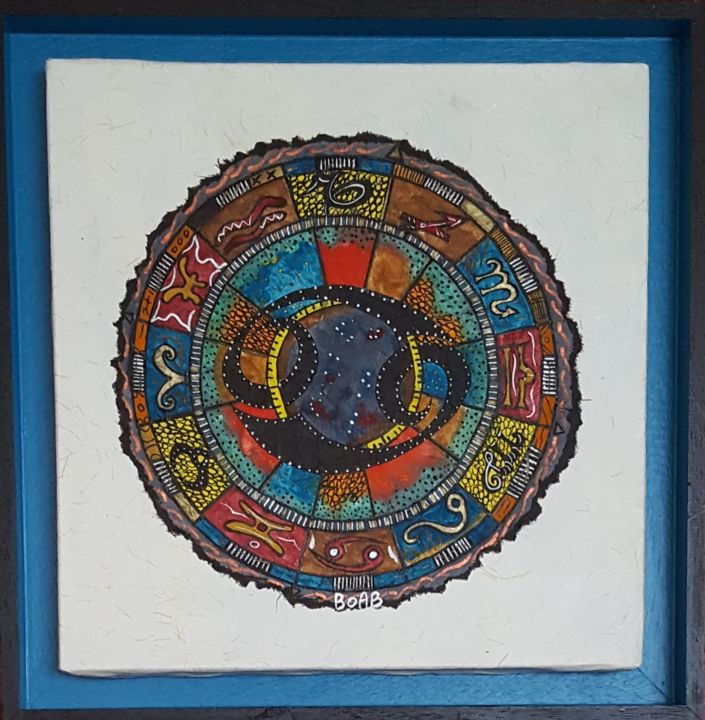 Peinture intitulée "cancer-2018" par Artiste Peintre Walyd Boab, Œuvre d'art originale,