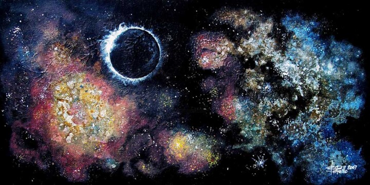 Arte digitale intitolato "Deep Space 1" da Bob Bello, Opera d'arte originale, Olio
