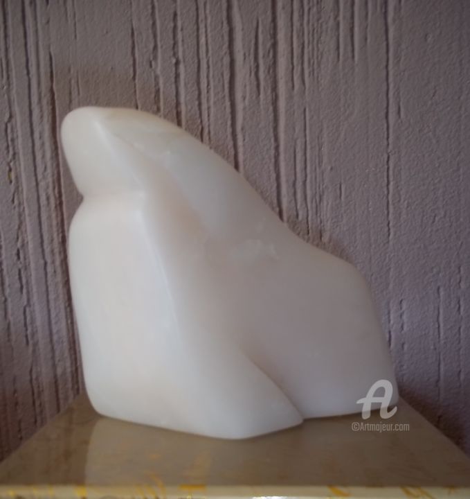 Sculpture intitulée "Le phoque blanc" par Roberto Urbano, Œuvre d'art originale, Savon