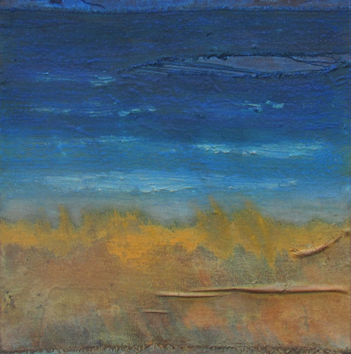 Pintura intitulada "A rip in the sky" por Claudio Boczon, Obras de arte originais, Acrílico Montado em Painel de madeira