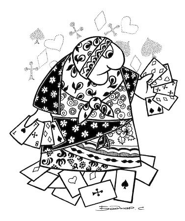 Рисунок под названием "fortune teller" - Shut, Подлинное произведение искусства