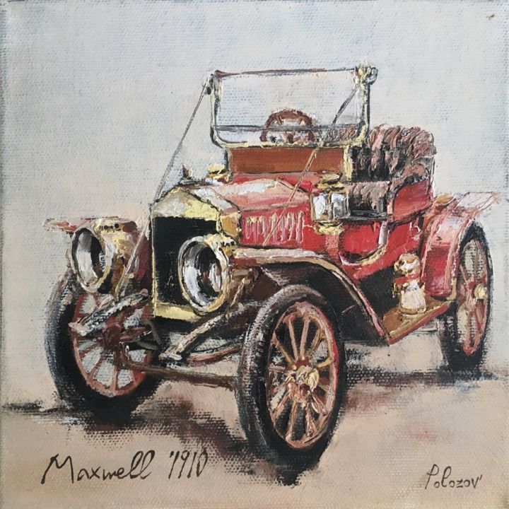 Pintura intitulada "Maxwell 1910" por Andrii Polozov, Obras de arte originais, Óleo