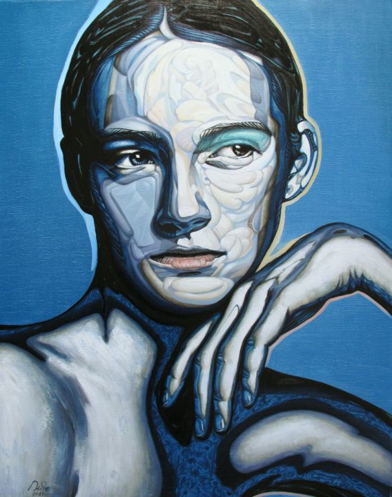 Peinture intitulée "Arrogância." par Bogdan Dide, Œuvre d'art originale, Huile