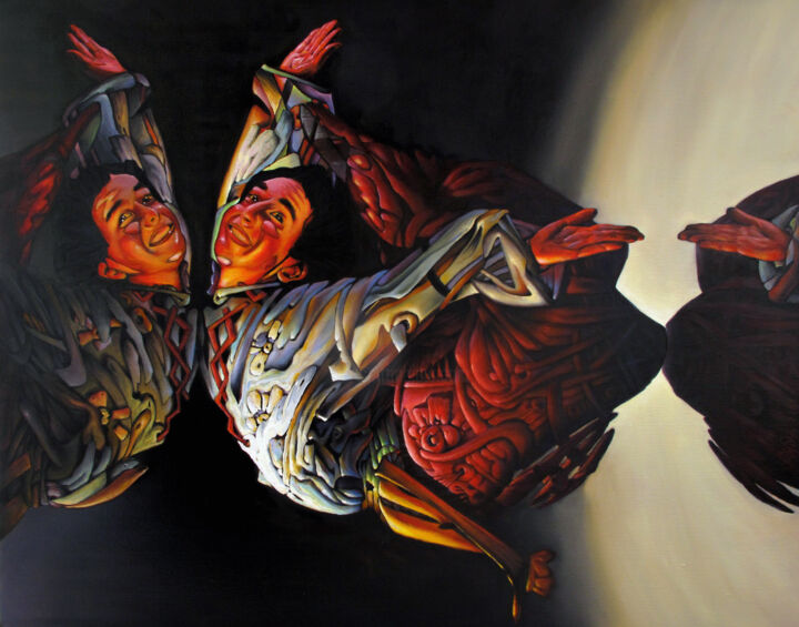 Peinture intitulée "Fly." par Bogdan Dide, Œuvre d'art originale, Huile