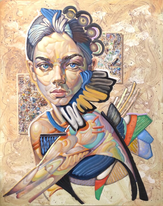 Pintura titulada "Non title 8" por Bogdan Dide, Obra de arte original, Oleo Montado en Bastidor de camilla de madera