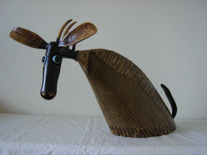 Sculpture titled "An Animaliousus" by Bogdan Lachowicz, Original Artwork, Wood
