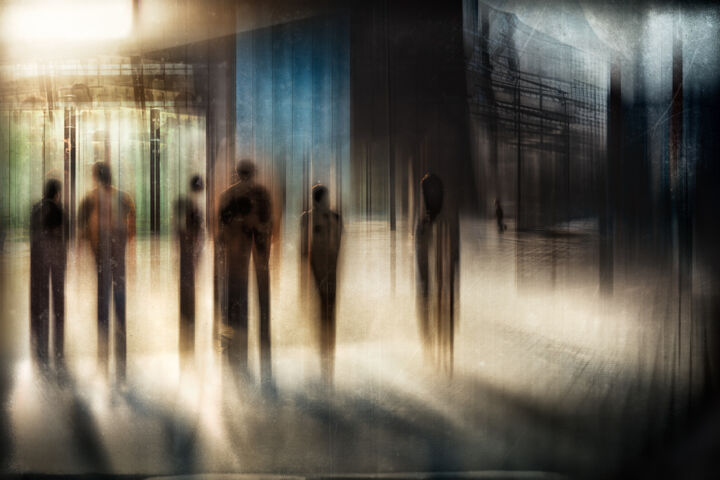 Photographie intitulée "Attente" par Bogdan Kotewicz, Œuvre d'art originale, Photographie numérique Monté sur Aluminium