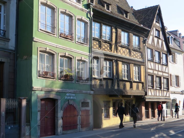 「Strasbourg maisons…」というタイトルの写真撮影 Jean Louis Boguetによって, オリジナルのアートワーク