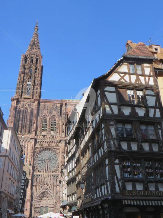 Photography titled "Strasbourg la cathé…" by Jean Louis Boguet, Original Artwork