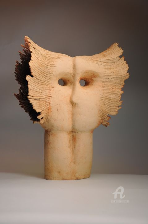 Sculpture titled "Ona i On" by Bogusław Dobrowolski, Original Artwork, Ceramics