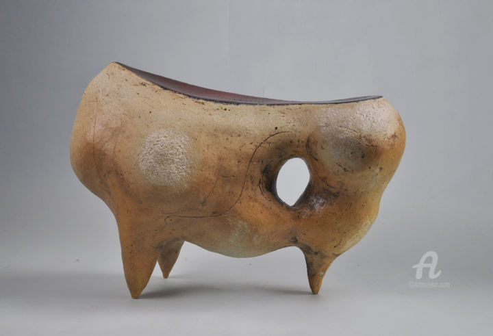 Sculpture titled "Form IV" by Bogusław Dobrowolski, Original Artwork, Ceramics