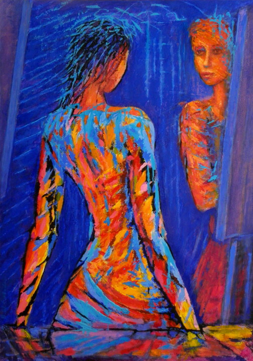 Malerei mit dem Titel "Atelier" von Bohdan Wincenty Łoboda, Original-Kunstwerk, Acryl