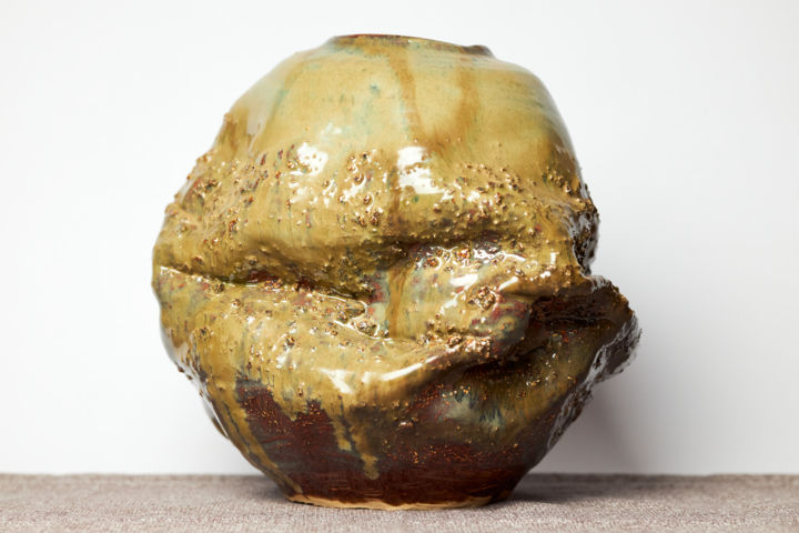 Skulptur mit dem Titel "Ceramic vase 001" von Bohdan Beley, Original-Kunstwerk, Keramik
