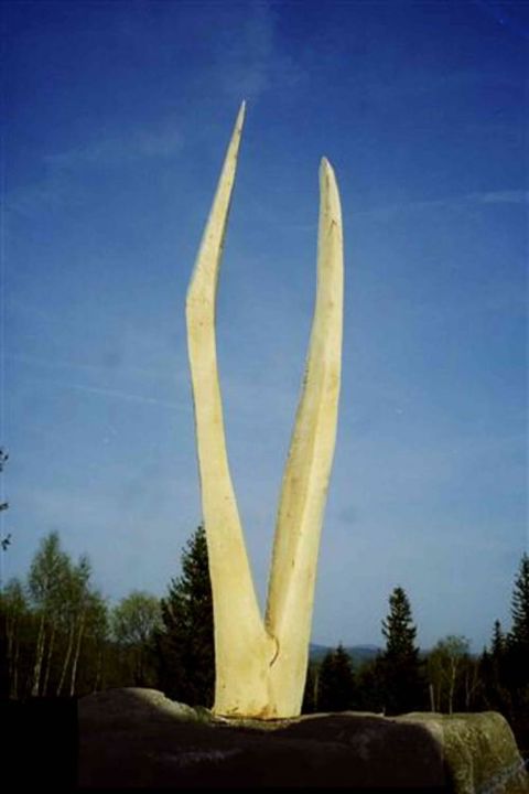 Skulptur mit dem Titel "duo" von Bohdan Jackiewicz, Original-Kunstwerk
