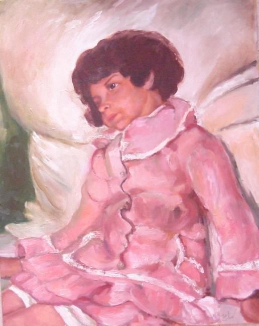 Pintura intitulada "Nadia Repina" por Mihaela Mihailovici, Obras de arte originais, Óleo