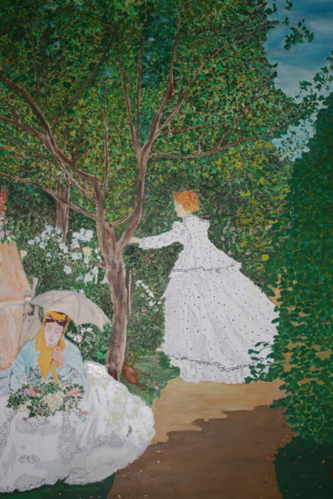 Painting titled "Hommage à Monet" by Boiko Popov, Original Artwork