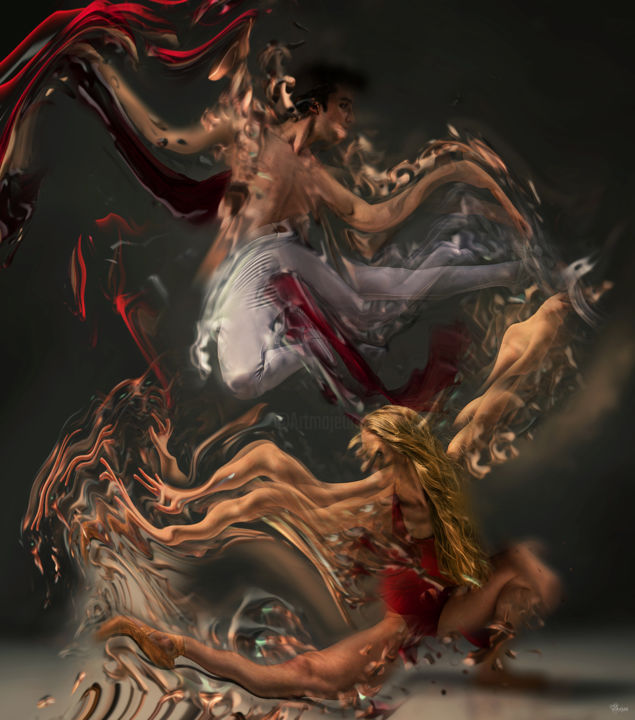 Фотография под названием "Ballet" - Bojan Jevtic, Подлинное произведение искусства, Манипулированная фотография