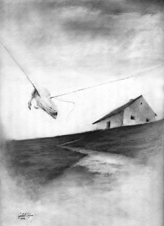 Drawing titled "T 12" by Bobo, Original Art, Pencil