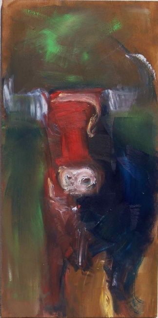Peinture intitulée "Toro II" par Catherine Bojcevic, Œuvre d'art originale,