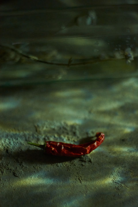 Fotografie mit dem Titel "Still life with pep…" von Ekaterina Bokova, Original-Kunstwerk, Digitale Fotografie