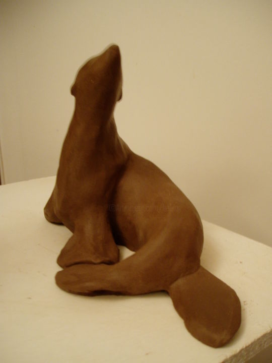 Sculpture intitulée "OTARIE 1" par Nicole Boldo, Œuvre d'art originale, Céramique