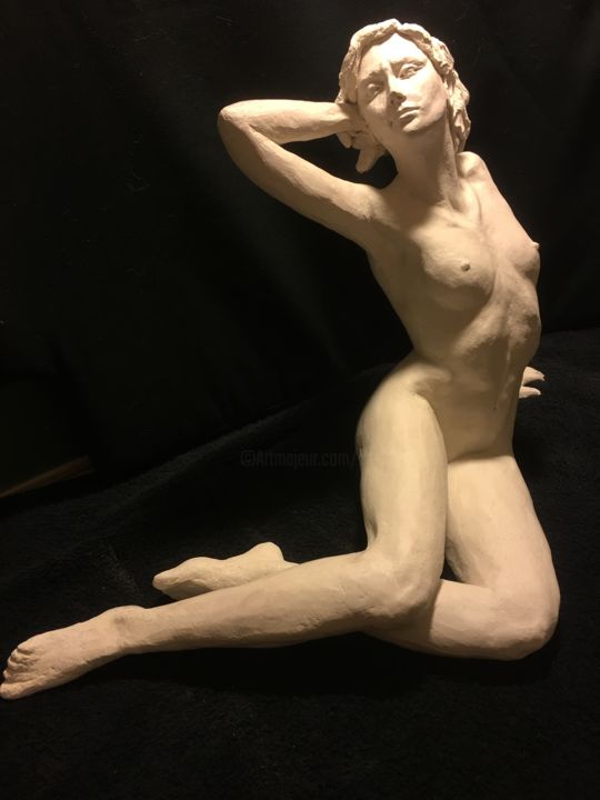 Skulptur mit dem Titel "AYA" von Nicole Boldo, Original-Kunstwerk, Keramik