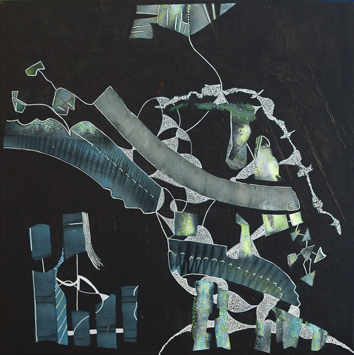 Peinture intitulée "Sans titre" par Jocelyne Danikowski, Œuvre d'art originale,