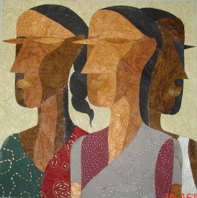 Painting titled "MEN-WOMEN" by Bolgum Nagesh Goud, Original Artwork