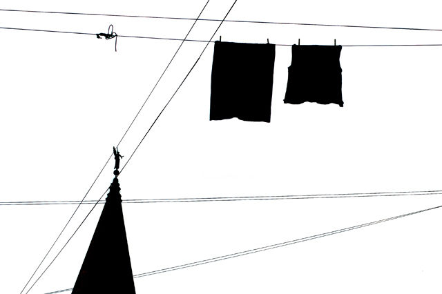 Photography titled "Angel on the wire" by Aleksandar Bonačić, Original Art,