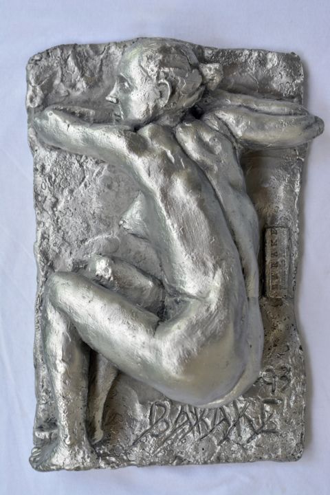 Escultura titulada "SLEEPY II" por Barake Sculptor, Obra de arte original, Metales