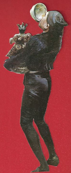 Grafika cyfrowa / sztuka generowana cyfrowo zatytułowany „Hombre Y Santo” autorstwa Isra, Oryginalna praca, Wycinanki