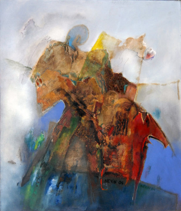 Картина под названием "composition" - Nevin Boragan, Подлинное произведение искусства, Акрил