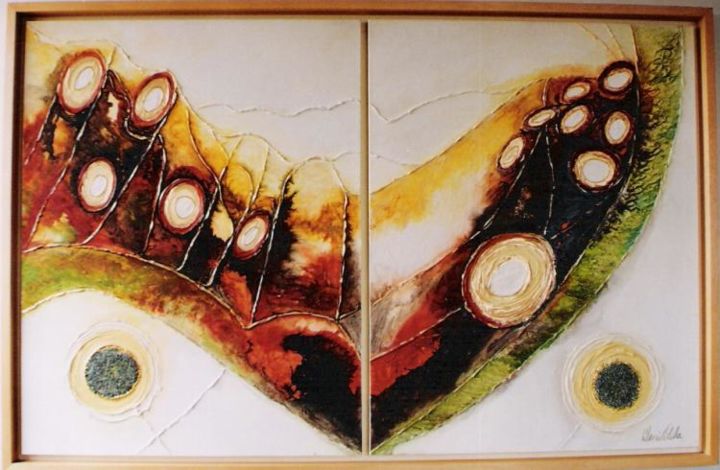 Pintura intitulada "Visionário XIX" por Deni Vilela, Obras de arte originais,