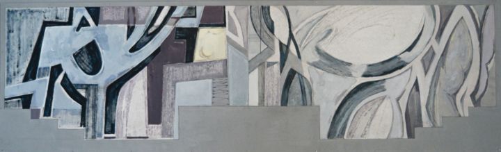 Картина под названием "Flora and fauna" - Yuliya Bordun, Подлинное произведение искусства, Масло