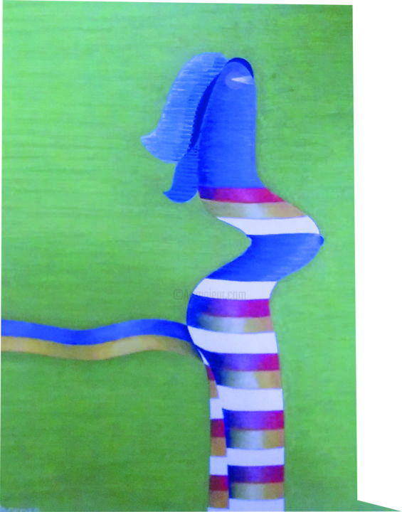 Pintura intitulada "Fantasia" por Antonio Borges, Obras de arte originais, Óleo
