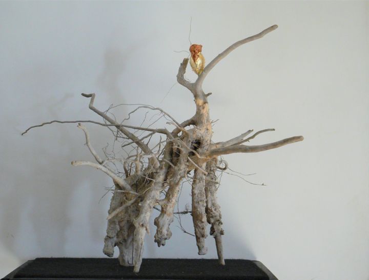 Sculpture intitulée "L'enlèvement d'Euro…" par Pascal Borgo, Œuvre d'art originale, Bois