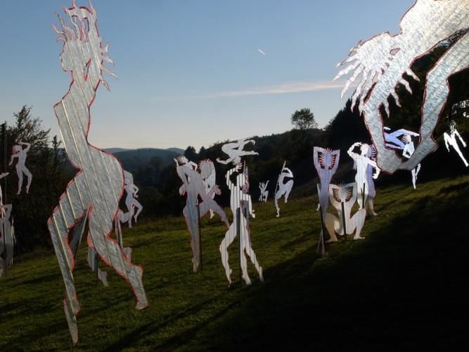 Scultura intitolato "ombres blanches" da Pascal Borgo, Opera d'arte originale