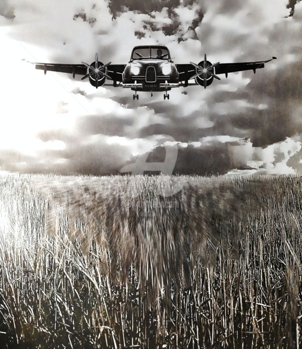 Digital Arts titled "FLY AND DRIVE, SWED…" by Borgo San Bernardo, Original Art, Photo Montage