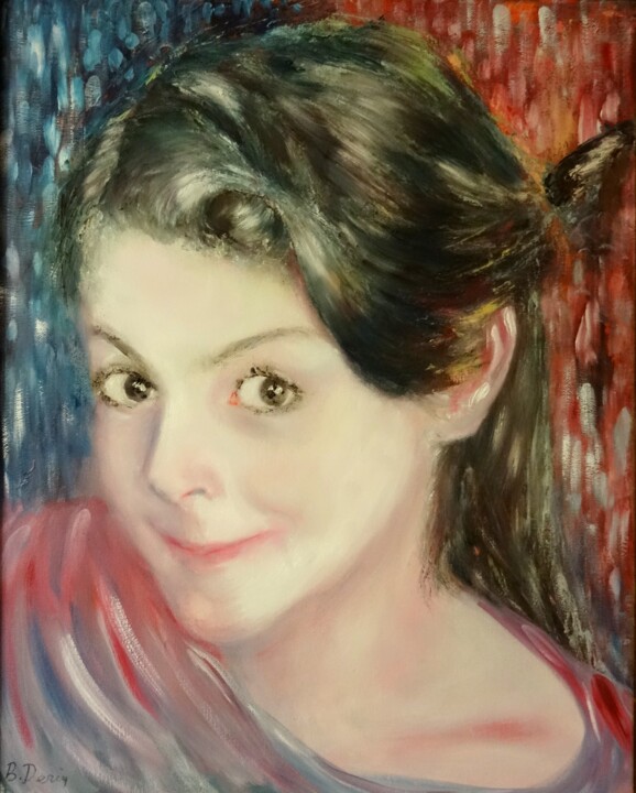 Painting titled "Polina" by Boris Deriy (Border), Original Artwork, Oil