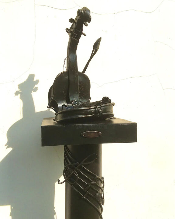 雕塑 标题为“Скульптурная композ…” 由Борис Пряженников, 原创艺术品, 金属