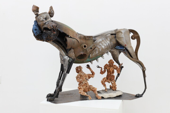 Sculpture titled ""Capitoline she wol…" by Boris Sarikov, Original Artwork, Metals