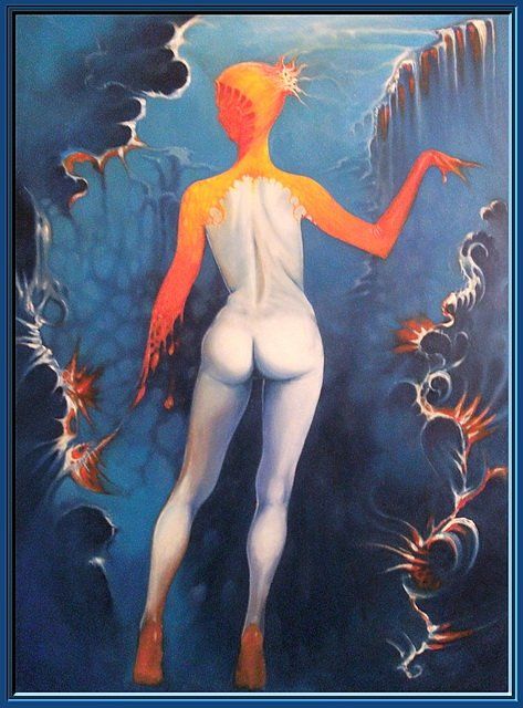 Painting titled "Depth" by Boris Tupeiko, Original Artwork