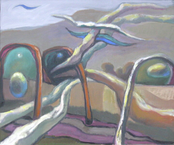 Картина под названием "Жизнь идёт" - Boris Kotov, Подлинное произведение искусства, Масло