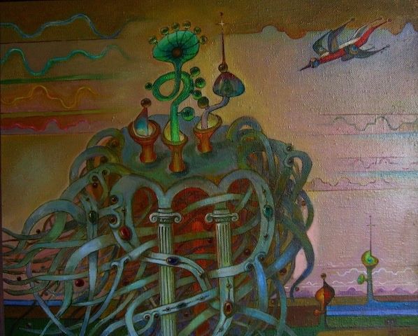 Картина под названием "Родовое гнездо" - Boris Kotov, Подлинное произведение искусства, Другой