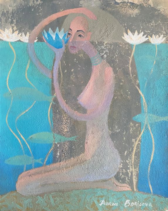 Painting titled "Tangible" by Daria Borisova, Original Art, Acrylic