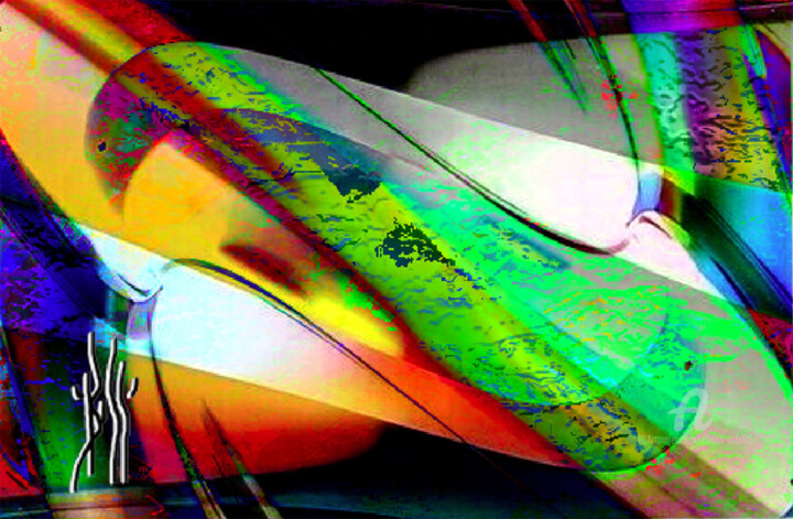 Arts numériques intitulée "EAGLE  SCREEN LIGHT…" par Boss Arts115, Œuvre d'art originale, Travail numérique 2D